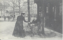 CPA  Scènes Parisiennes  Quartier De L'Étoile  Marchande De Violettes - Venters