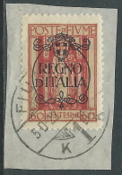1924 FIUME USATO REGNO D'ITALIA 60 CENT - P41-7 - Fiume