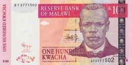 MALAWI 100 KWACHA 2011 P-54e UNC [MW145f] - Malawi