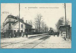 CPA 16 - Chemin De Fer Passage à Niveau Arrivée D'un Train En Gare De NANTERRE 92 - Nanterre