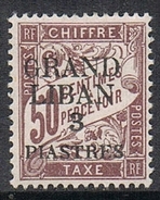 GRAND LIBAN TAXE N°4 N*  Variété "G" Maigre - Impuestos