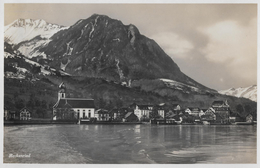 BECKENRIED → Dorfpartie Bei Der Kirche Vom See Her Gesehen, Ca.1935 - Beckenried