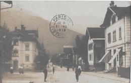 BUCHS → Belebte Dorfstrasse Mit Dem Hotel Rhatia Anno 1912 - Buchs