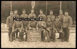 ALTE FOTO POSTKARTE ZEITHAIN 06.11. - 10.12.1915 SOLDATEN AUSBILDUNGSKURS Soldaten Soldat Soldier WWI Cpa Photo Postcard - Zeithain