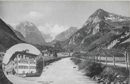 LINTHAL → Mehrbildkarte Mit Gasthaus Z. Adler Und Rückseitiger Werbung, Ca.1910 ►RRR◄ - Linthal