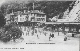 ALPNACH-STAD → Viele Touristen Bei Der Pilatus-Bahn & Hôtel-Pension Pilatus, Ca.1900 - Alpnach