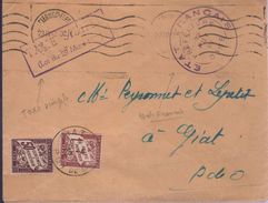 Lettre Administrative Etat Français Préfecture Du Puy De Dome Taxe Simple De 1f50 23.IV. 42 - 1960-.... Storia Postale