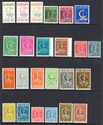 Various 1966 Europa Sets, Mint No Hinge, Sc# ,SG - Sonstige - Europa