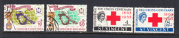 St. Vincent/S. Arabian Fed. 1963,1966 Red Cross/World Cup, Cancelled, Sc# ...,202-203, SG 23-24, 205-206 - Otros & Sin Clasificación