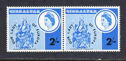 Gibraltar 1966 Mint No Hinge, Pair, Sc# 182, SG 195 - Gibilterra