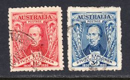Australia 1930 Cancelled, Sc# 104-105, SG 117-118 - Used Stamps
