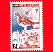 Nuovo - MNH - Saint-Pierre E Miquelon - 1963 - Uccelli - Birds - Pernice Bianca - Lagopus Mutus Welchi - 1 - Neufs