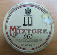 AC - DUNHILL MIXTURE 965 CIGARETE - TOBACCO EMPTY TIN BOX FINE CONDITION FOR COLLECTION - Schnupftabakdosen (leer)