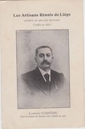 HERSTAL-LES ARTISANS REUNIS DE LIEGE-LAMBERT COMPERE+1908-CHEF DE SECTION-CARTE VIERGE-RARE-VOYEZ LES 2 SCANS ! ! ! - Herstal