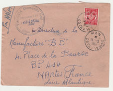 COTE D'IVOIRE LETTRE A DESTINATION DE LA FRANCE AVEC TPS FRANCHISE MILITAIRE DE FRANCE OBL MAN 14.3.1961 - Briefe U. Dokumente