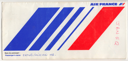 AIR FRANCE   AIRLINES TICKET COVER - Billetes