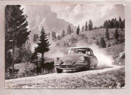 Carte Photo 10,5x15cm - Automobile (Citroen) - L'ID 19 De Mmes Bouchet-Kissel Aborde Les Dolomites Au Cours Du MarathonL - Rallyes