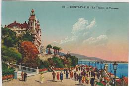 MONACO,MONTE CARLO,VUE ANCIENNE,THEATRE,BORD DE MER - Monte-Carlo