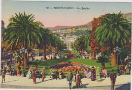 MONACO,MONTE CARLO,VUE ANCIENNE,PARC,JARDIN,FOULE - Monte-Carlo