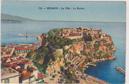 MONACO,VUE ANCIENNE,ROCHER,BORD DE MER - Otros & Sin Clasificación