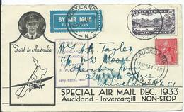New Zealand Flown Cover Sg549 Catalogues . £44 On Cover - Corréo Aéreo