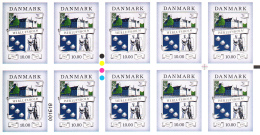 Denmark MNH 2015 Pane Of 10 10DKK 450th Anniversary Herlufsholm - Unused Stamps