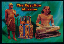 EGYPT / EGYPTOLOGY / WOODEN STATUE OF KA-APER / STATUE OF A SITTING SCRIBE / TREASURES OF TUTANKHAMON / VF . - Musei