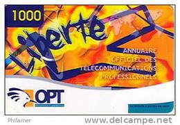 Nouvelle Caledonie Telecarte Prepayee Prepaid Liberte 1000 F Annuaire Telephone Ut 31/12/2004 TBE - Nouvelle-Calédonie