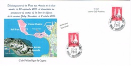 Nouvelle Caledonie Enveloppe Commemorative Club Cagou Poste Aux Armees Caserne Cachet RP Marine 3/10/2016 TB - Briefe U. Dokumente