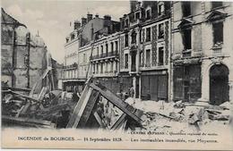 CPA Bourges Incendie Catastrophe 1928 Non Circulé Commerces - Bourges