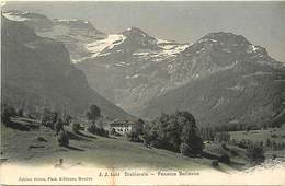 Suisse -ref D43- Suisse - Les Diablerets - Pension Bellevue /legere Tache Bas De La Carte / Carte Bon Etat  - - Bellevue