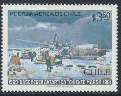CHILE 1981 Antarctic Air Base "TENIENTE MARSH" , 1v** - Estaciones Científicas