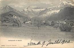 Suisse -ref C976- Landschaft In Aeschi /-legere Tache Cote Haut Droit Et Timbre Proprement Décollé Du Verso De La Carte- - Aeschi Bei Spiez