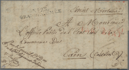 Preußen - Französische Armeepost: 1807, "No. 23 GRANDE-ARMÉE", Schwarzer L2 Klar Auf Komplettem Faltbr - Altri & Non Classificati