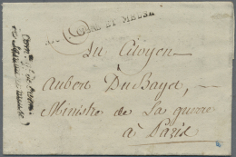 Preußen - Französische Armeepost: 1795, "ARM. SAMBRE ET MEUSE", Schwarzer L1 Etwas Undeutlich Auf Faltbriefh& - Andere & Zonder Classificatie