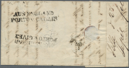 Preußen - Stempel: 1846 "Aus England/Porto Von Calais" L2 Vorderseitg Und Rückseitig, Sowie Rückseitig L - Andere & Zonder Classificatie