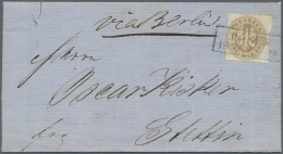 Preußen - Marken Und Briefe: 1863, 3 Sgr. Braun, Farbfrisches Exemplar Rechts Mit DOPPELTEM Durchstich Und Teilen - Altri & Non Classificati