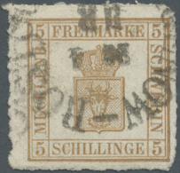 Mecklenburg-Schwerin - Marken Und Briefe: 1864, 5 Schillinge In Der Type "y", Gestempelt Doppelt Signiert Pfenninger - Mecklenburg-Schwerin