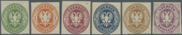 Lübeck - Marken Und Briefe: 1872, 1/2 S. - 4 S. Wappen Von Lübeck Im Oval Als Ungebrauchter Neudrucksatz. Dazu - Lübeck