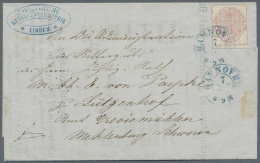 Hannover - Marken Und Briefe: 1856, 3 Pfennig Rosa Graues Weites Netzwerk Als  Einzelfranaktur Mit Blauem K2 "HANNOVER 7 - Hannover