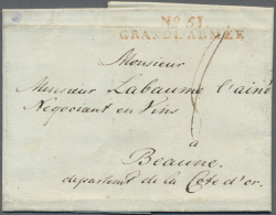 Braunschweig - Vorphilatelie: GRAND-ARMEE: 1808, "No.51 GRANDE-ARMÉE", Roter L2 Klar Auf Komplettem Faltbrief Mit - Préphilatélie