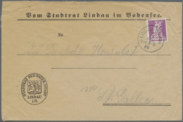 Bayern - Marken Und Briefe: 1920, Abschieds-Ausgabe 20 Pf Als Seltene Reduzierte Grenzverkehrs-Portostufe Auf Behör - Autres & Non Classés