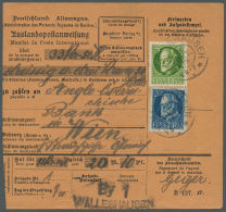 Bayern - Marken Und Briefe: 1918, Auslands-Postanweisung Mit 5 Und 20 Pf. Ludwig Ab WALLESHAUSEN / 8.10.18 Nach Wien, Mi - Other & Unclassified