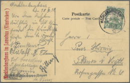Deutsche Kolonien - Kiautschou - Stempel: "MECKLENBURGHAUS KIAUTSCHOU 19.5." 1912 Auf AK "Tai Tsching Kung" Mit 2 Cents - Kiauchau