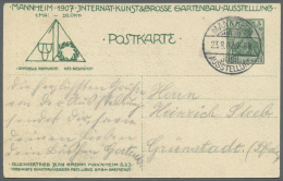 Deutsches Reich - Privatganzsachen: 1907, Privatpostkarte 5 Pf. Germania "Mannheim, Internat. Kunst- & Große G - Altri & Non Classificati