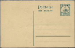 Deutsche Kolonien - Kamerun - Britische Besetzung: 1915, Postal Stationeries, Group Of Three Unused Cards: ½d. On - Camerun