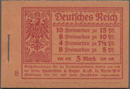 Deutsches Reich - Markenheftchen: 1919, Germania Markenheftchen Zu 3 Mark, Blätter Kleben An Zwischenblättern - Libretti