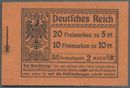 Deutsches Reich - Markenheftchen: 1912, Markenheftchendeckel Für Angegebenes MH, Ohne Marken, Aber Mit Zwischenbl&a - Carnets