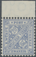 Württemberg - Marken Und Briefe: 1906, Dienstmarke 20 Pf. Ziffern In Schildern Mit WZ 1 In Sehr Seltener Farbe Lebh - Autres & Non Classés