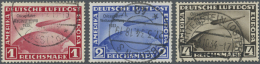 Deutsches Reich - 3. Reich: 1933, Chicagofahrt, 1 M. Bis 4 M. Gestempelt, 3 Saubere Bedarfsstücke Mit Guter Zä - Used Stamps